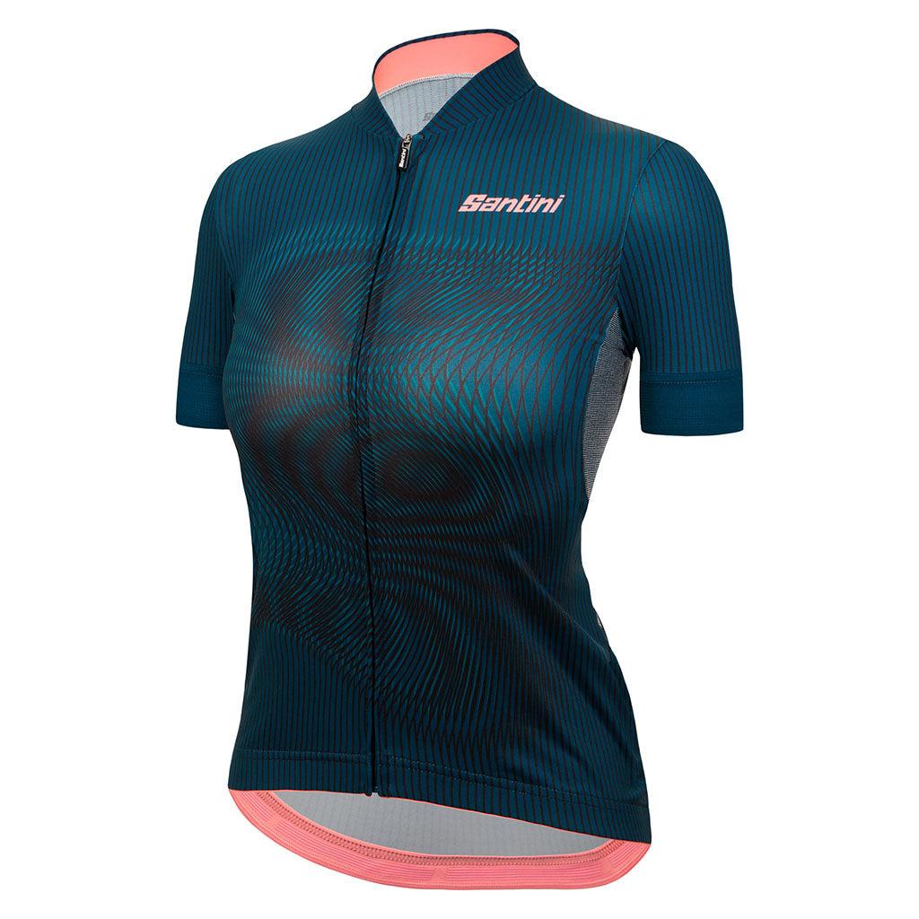 Santini Womens Delta Vortex Jersey - Teal - Cyclop.in