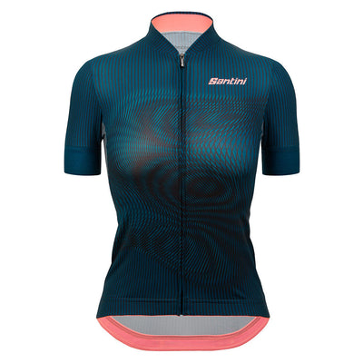 Santini Womens Delta Vortex Jersey - Teal - Cyclop.in