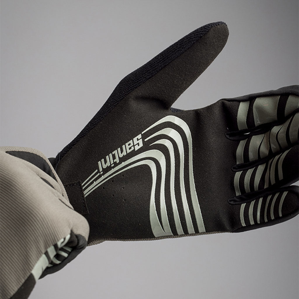 Santini MTB Full Gloves - Grey - Cyclop.in