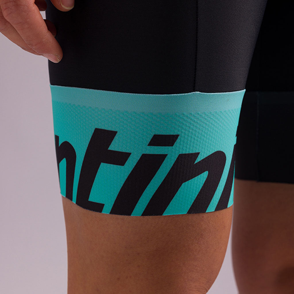 Santini Womens Ironman Ikaika Trishorts-Black - Cyclop.in