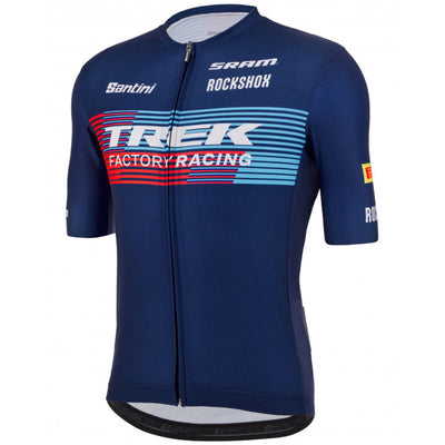 Santini Trek Factory Racing XC Jersey - Navy Blue - Cyclop.in