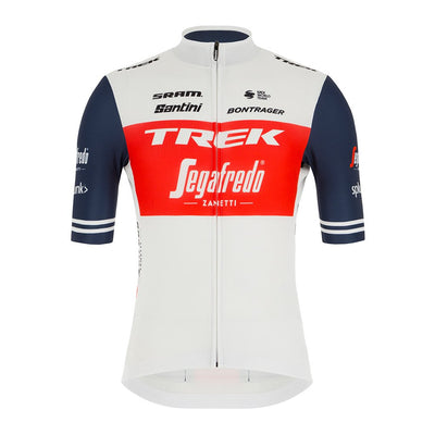 Santini Trek-Segafredo Fan Line Cycling Jersey (Red) - Cyclop.in