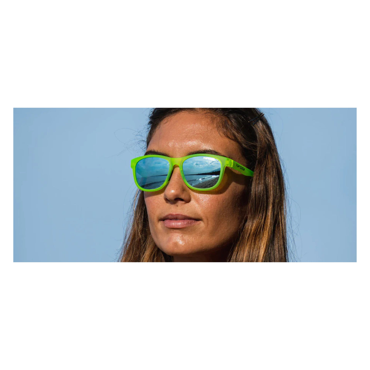 Tifosi Swank Sunglasses - Satin Electric Green - Cyclop.in
