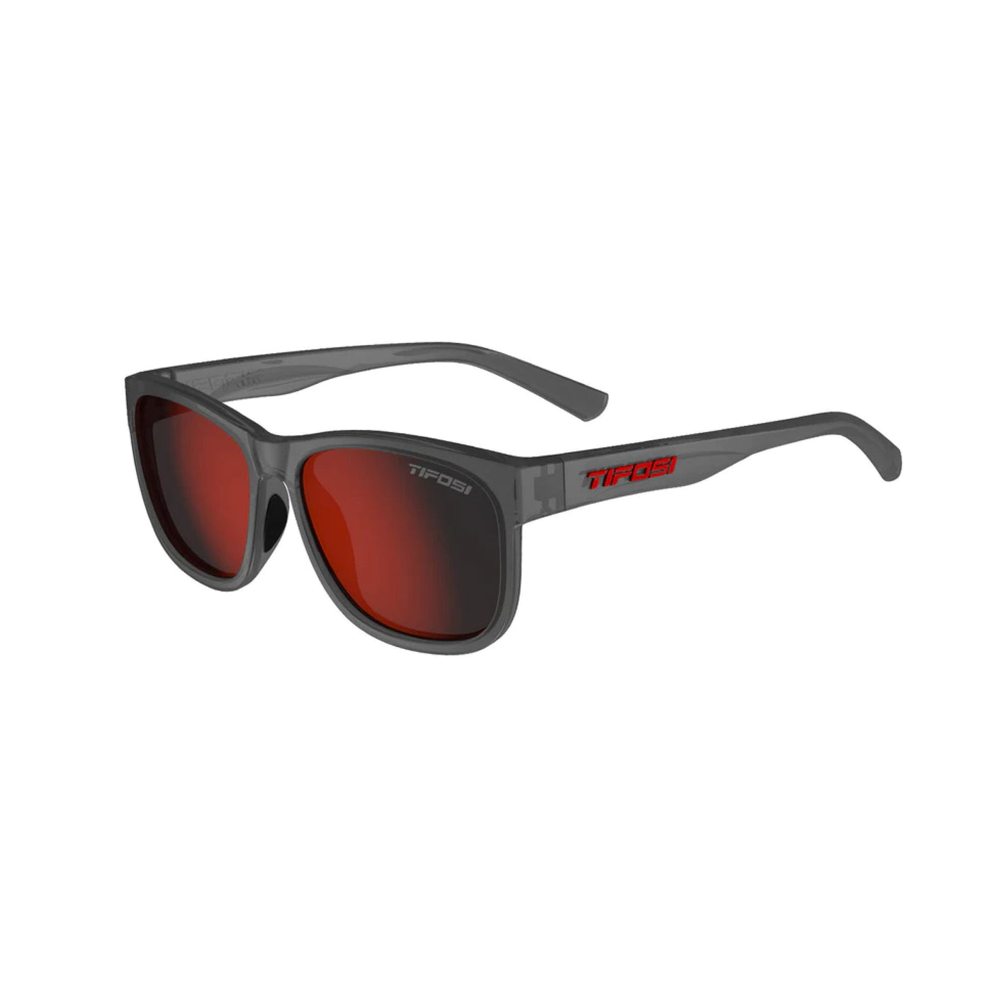 Tifosi Swank XL Sunglasses - Satin Vapor Smoke Red - Cyclop.in