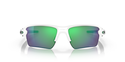 Oakley Flak Prizm Jade Lenses - Polished White Frame - Cyclop.in