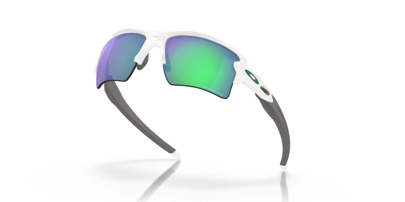 Oakley Flak Prizm Jade Lenses - Polished White Frame - Cyclop.in