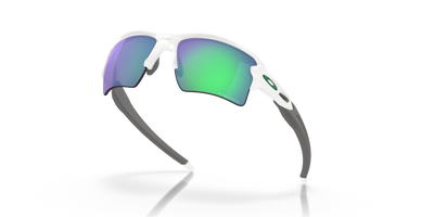 Oakley Flak Prizm Jade Lenses - Polished White Frame - Cyclop.in