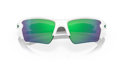 Oakley Flak Prizm Jade Lenses - Polished White Frame - Cyclop.in