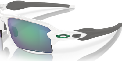 Oakley Flak Prizm Jade Lenses - Polished White Frame - Cyclop.in