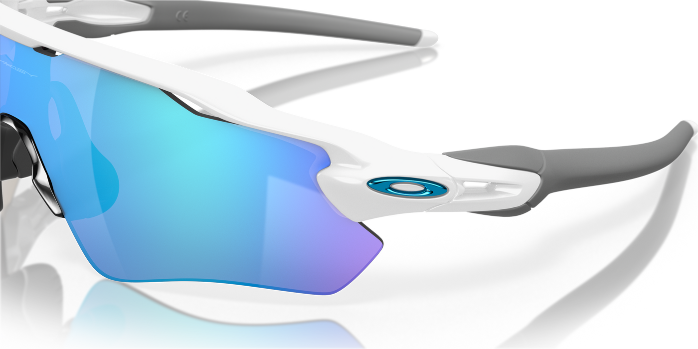 Oakley Radar EV Prizm Sapphire Lenses - Polished White Frame - Cyclop.in