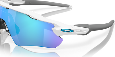 Oakley Radar EV Prizm Sapphire Lenses - Polished White Frame - Cyclop.in