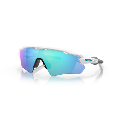 Oakley Radar EV Prizm Sapphire Lenses - Polished White Frame - Cyclop.in