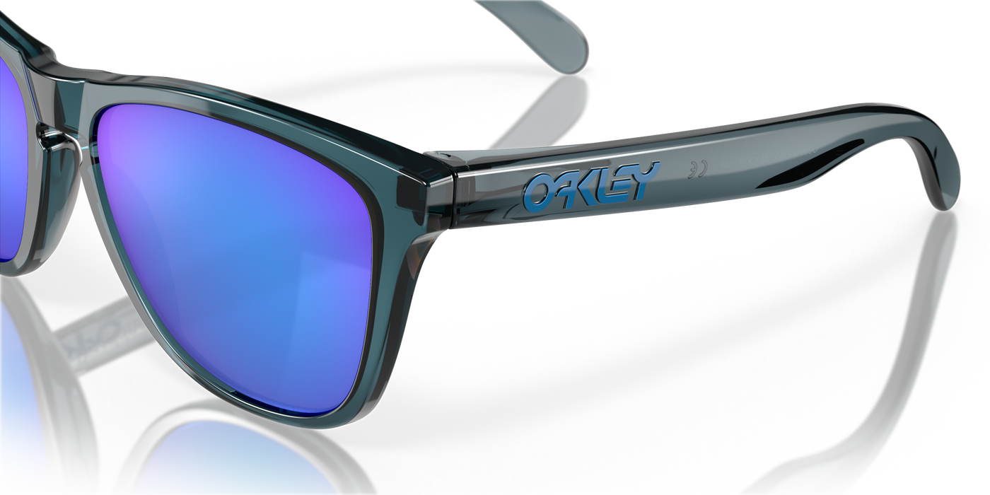 Oakley Frogskins Prizm Sapphire Polarized Lenses - Crystal Black Frame - Cyclop.in