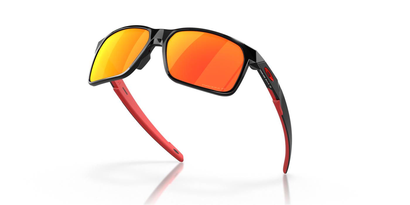 Oakley Portal X Prizm Ruby Polarized Lenses - Polished Black Frame - Cyclop.in