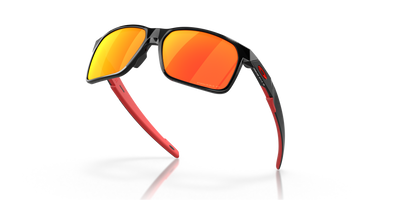 Oakley Portal X Prizm Ruby Polarized Lenses - Polished Black Frame - Cyclop.in