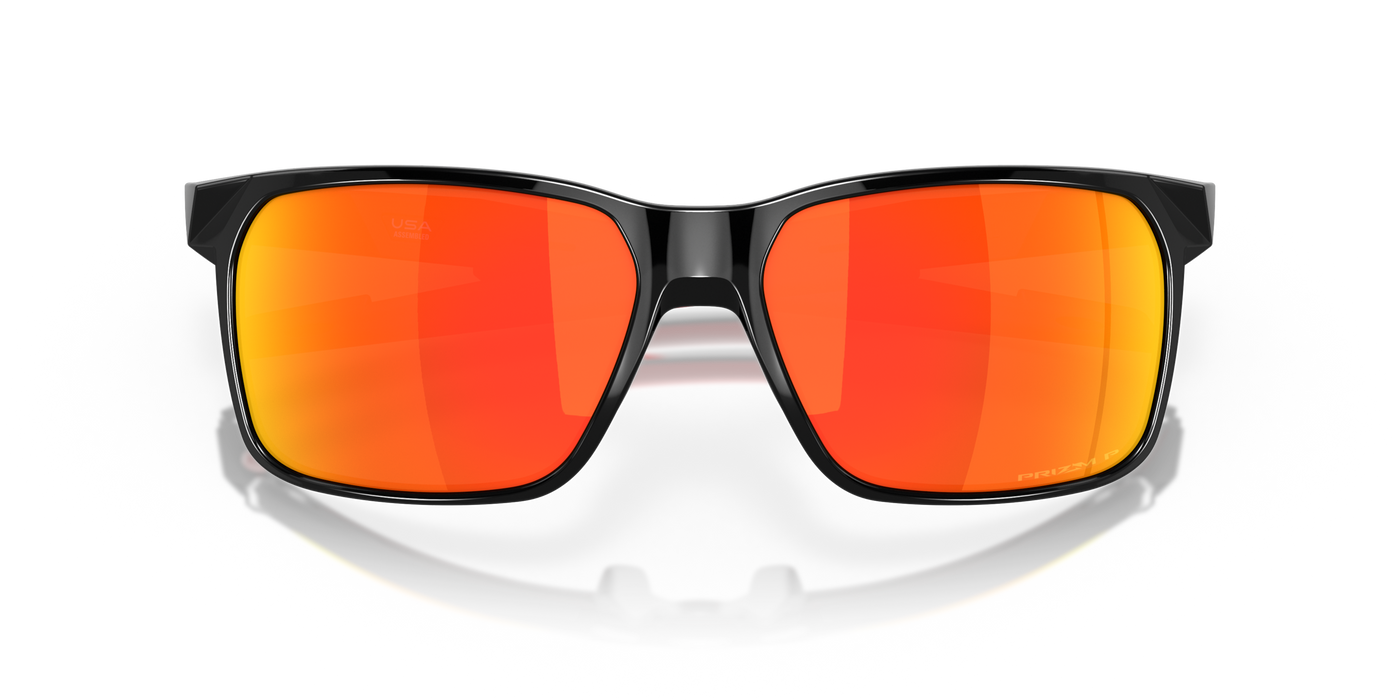 Oakley Portal X Prizm Ruby Polarized Lenses - Polished Black Frame - Cyclop.in