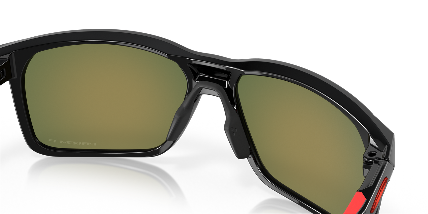 Oakley Portal X Prizm Ruby Polarized Lenses - Polished Black Frame - Cyclop.in