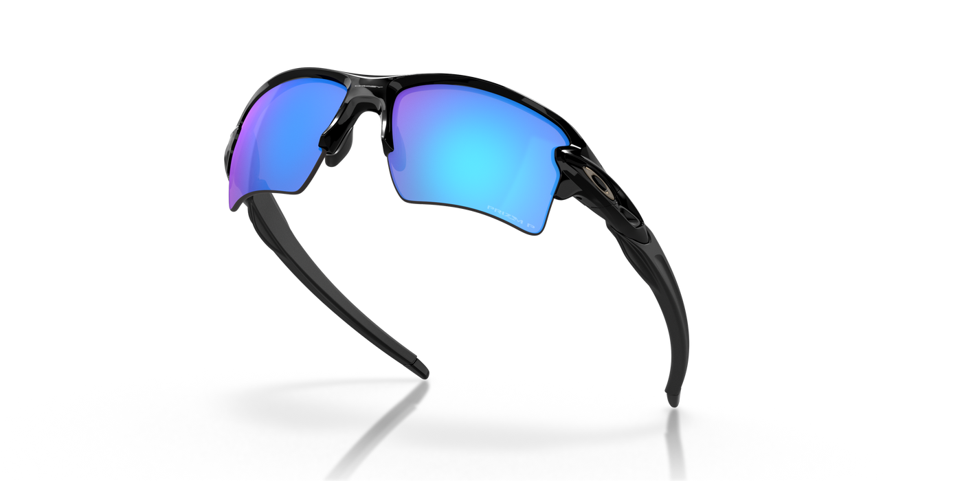 Oakley Flak Prizm Sapphire Polarized Lenses - Polished Black Frame - Cyclop.in