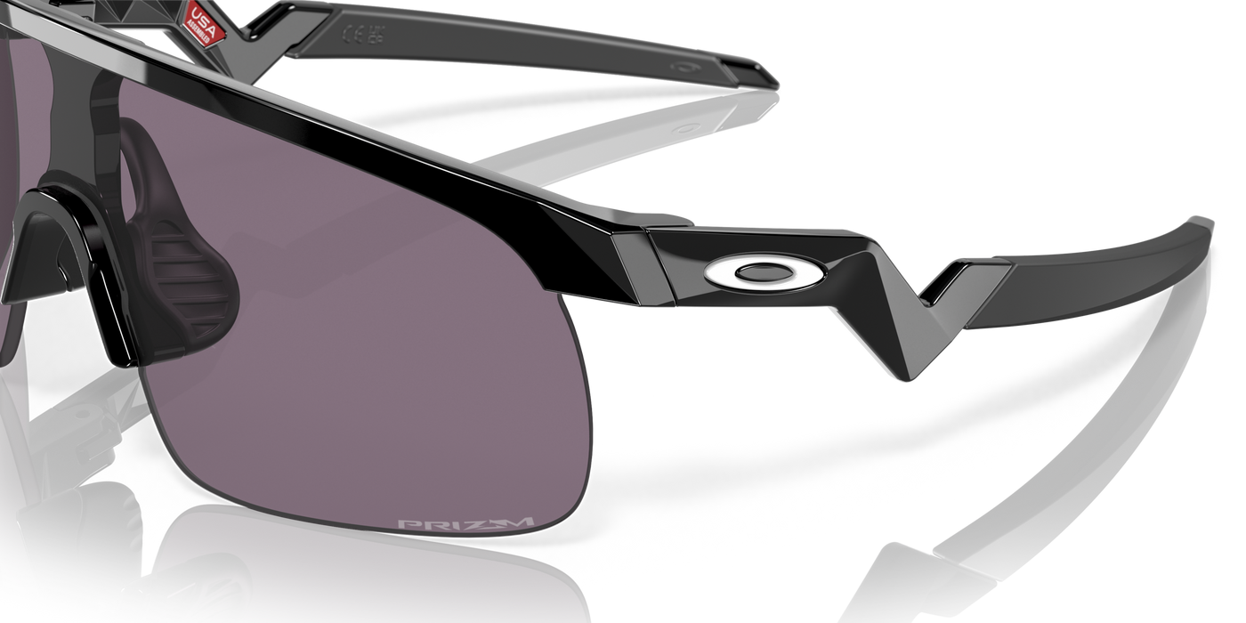 Oakley Resistor Prizm Grey Lenses - Polished Black Frame - (Youth Fit) - Cyclop.in