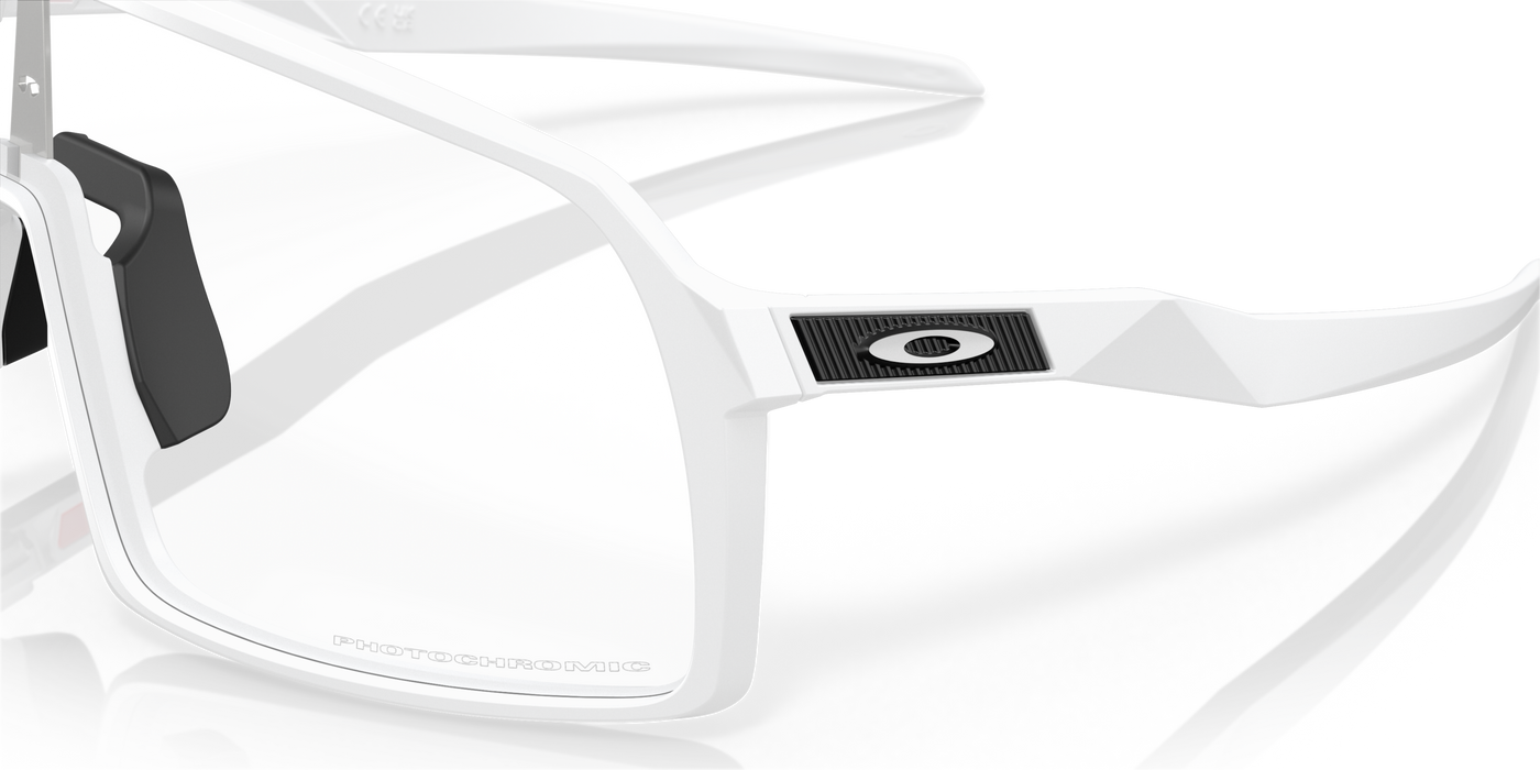 Oakley Sutro White Matte Frame Clear To Black Iridium Photochromic Lenses - Cyclop.in