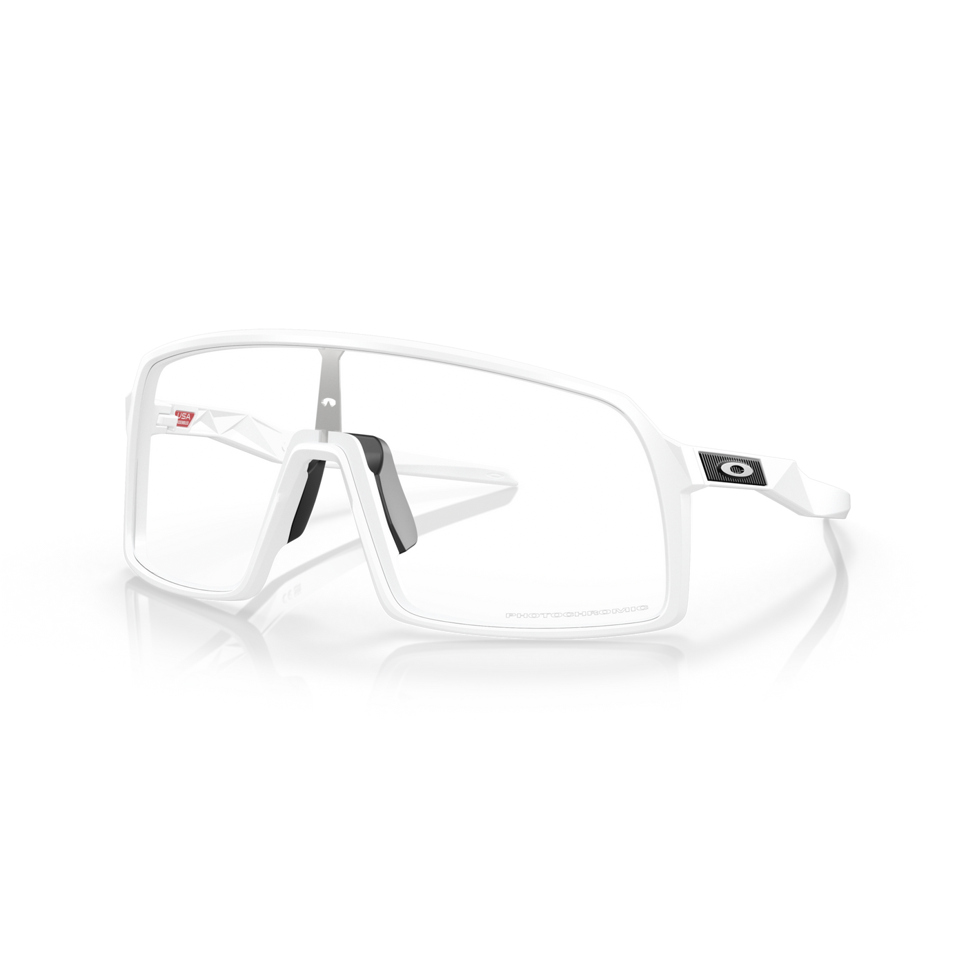 Oakley Sutro White Matte Frame Clear To Black Iridium Photochromic Lenses - Cyclop.in