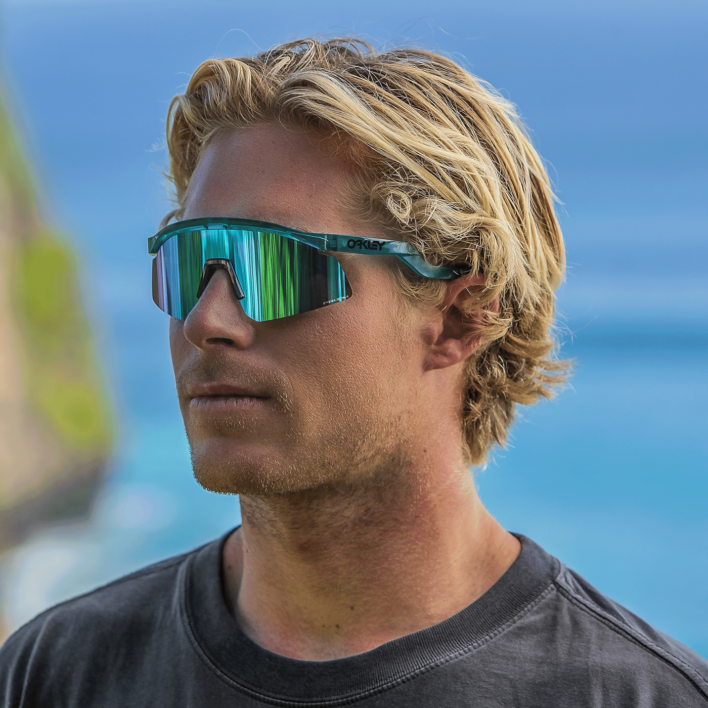 Oakley Hydra Prizm Sapphire Lenses - Trans Artic Surf Frame - Cyclop.in