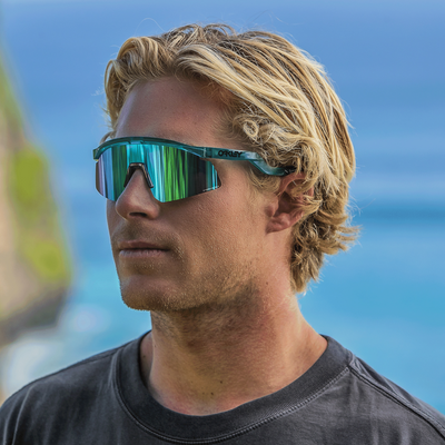 Oakley Hydra Prizm Sapphire Lenses - Trans Artic Surf Frame - Cyclop.in