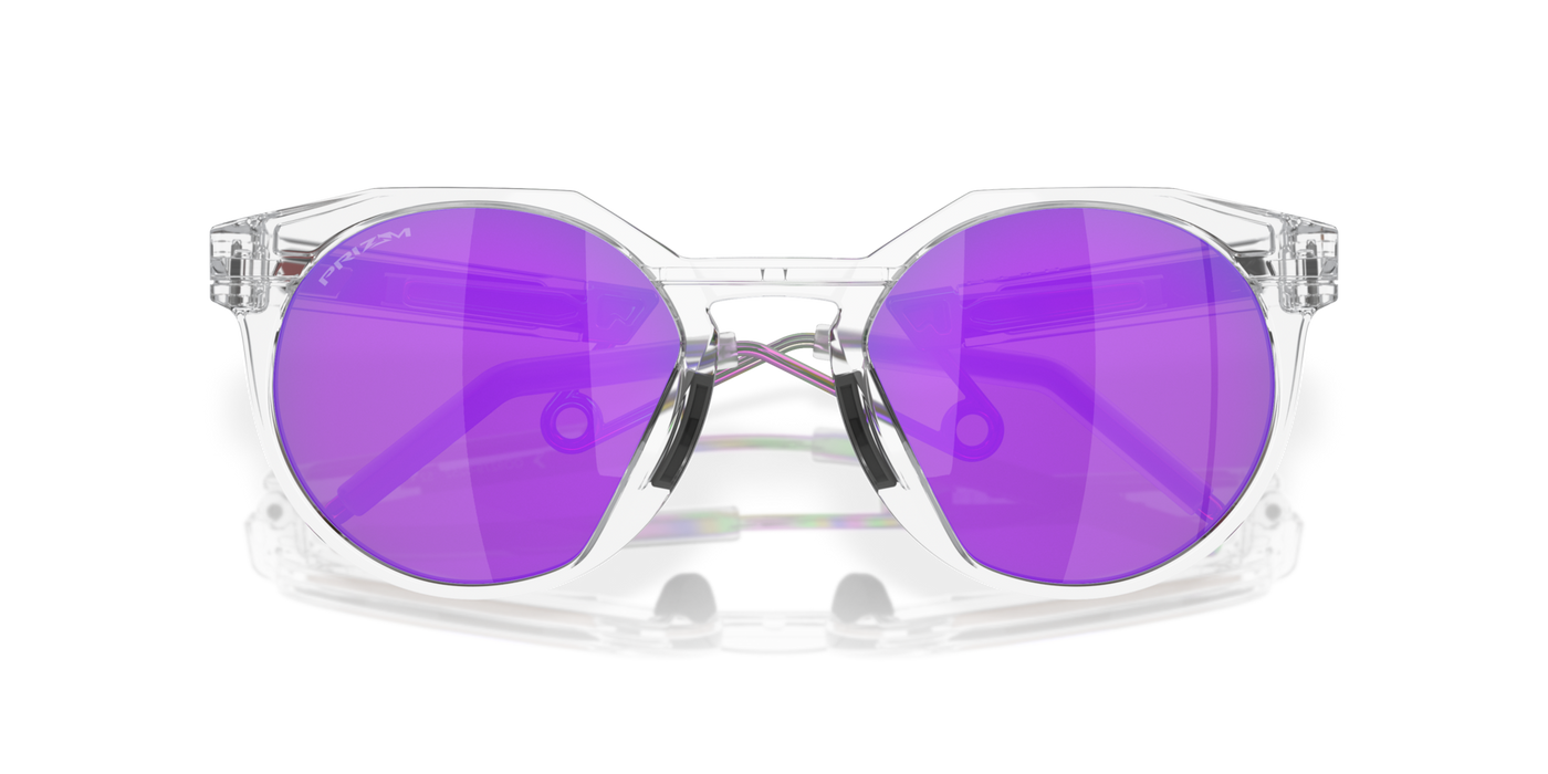 Oakley HSTN Prizm Violet Lenses - Matte Clear Frame - Cyclop.in