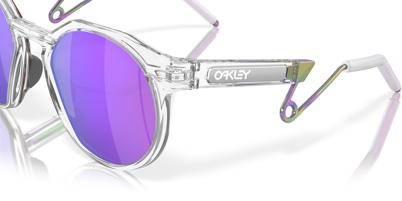 Oakley HSTN Prizm Violet Lenses - Matte Clear Frame - Cyclop.in