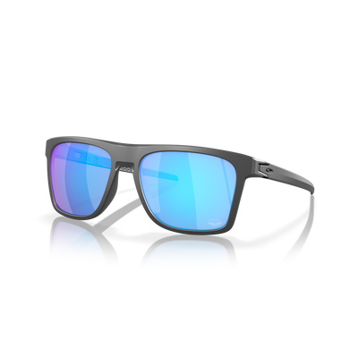 Oakley Leffingwell Maverick Vinales Collection Prizm Sapphire Lenses - Matte Dark Grey Frame - Cyclop.in