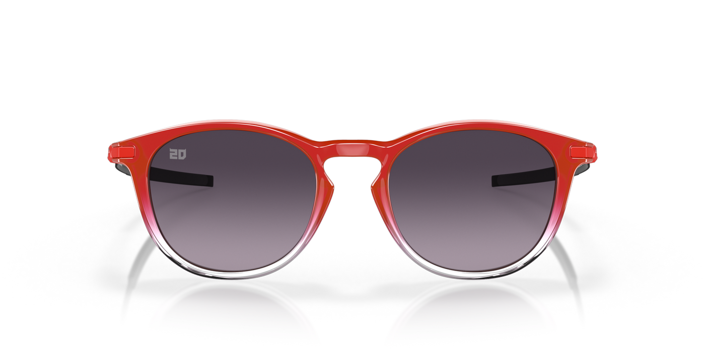 Oakley Pitchman R Fabio Quartararo Prizm Grey Gradient Lenses - Red Fade Frame - Cyclop.in