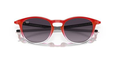 Oakley Pitchman R Fabio Quartararo Prizm Grey Gradient Lenses - Red Fade Frame - Cyclop.in