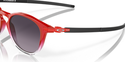 Oakley Pitchman R Fabio Quartararo Prizm Grey Gradient Lenses - Red Fade Frame - Cyclop.in