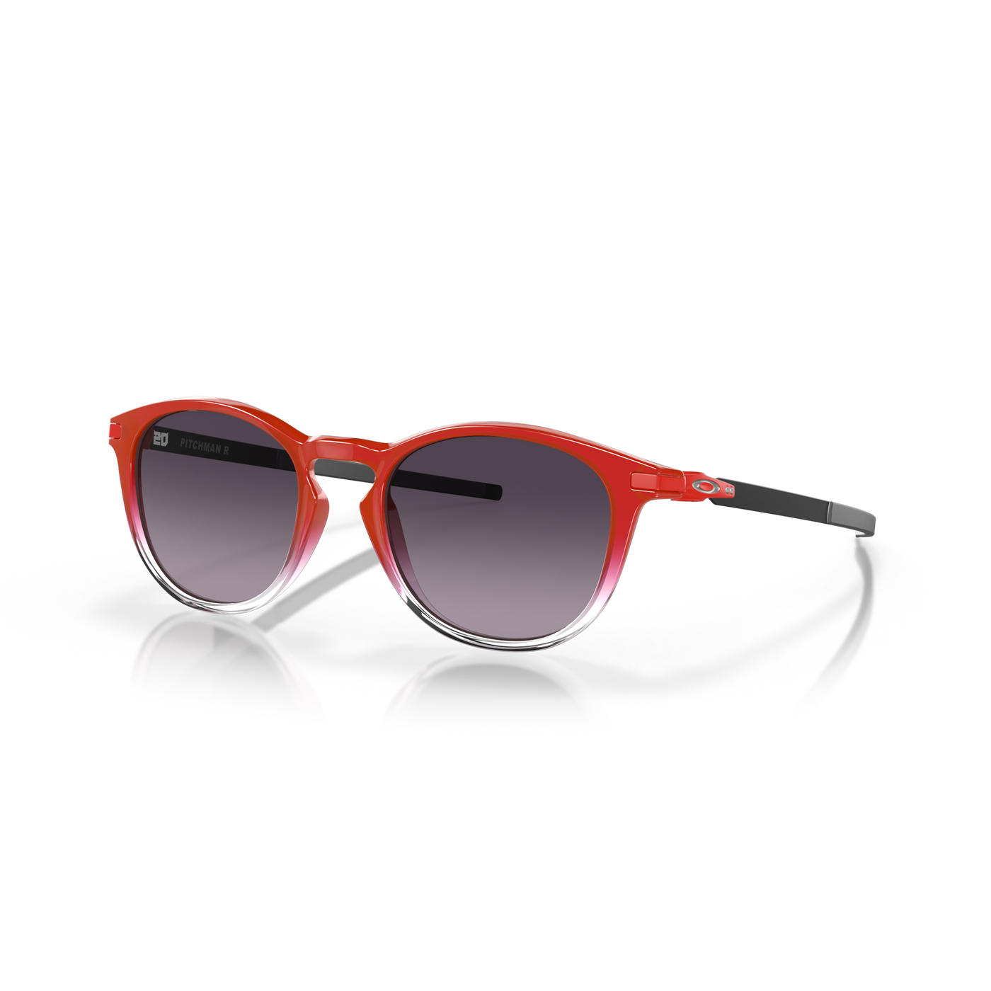 Oakley Pitchman R Fabio Quartararo Prizm Grey Gradient Lenses - Red Fade Frame - Cyclop.in