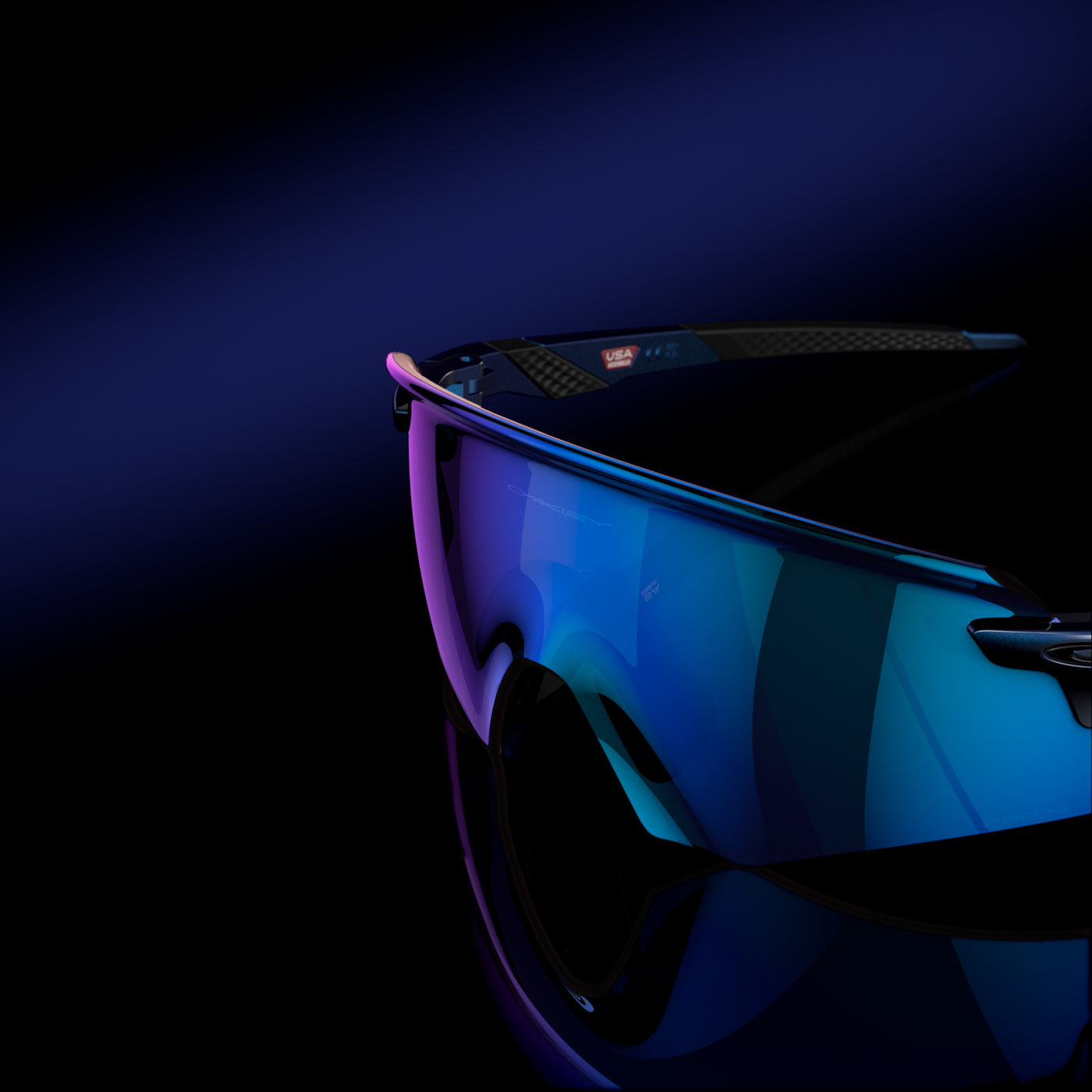 Oakley Encoder Prizm Sapphire Lenses - Matte Cyan/Blue Colorshift Frame - Cyclop.in