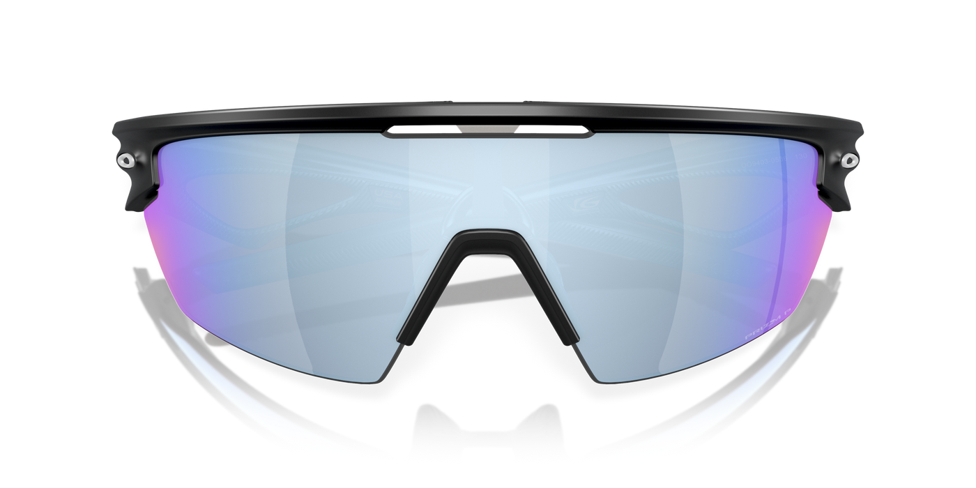 Oakley Sphaera Prizm Deep Water Polarized Lenses - Matte Black Frame - Cyclop.in