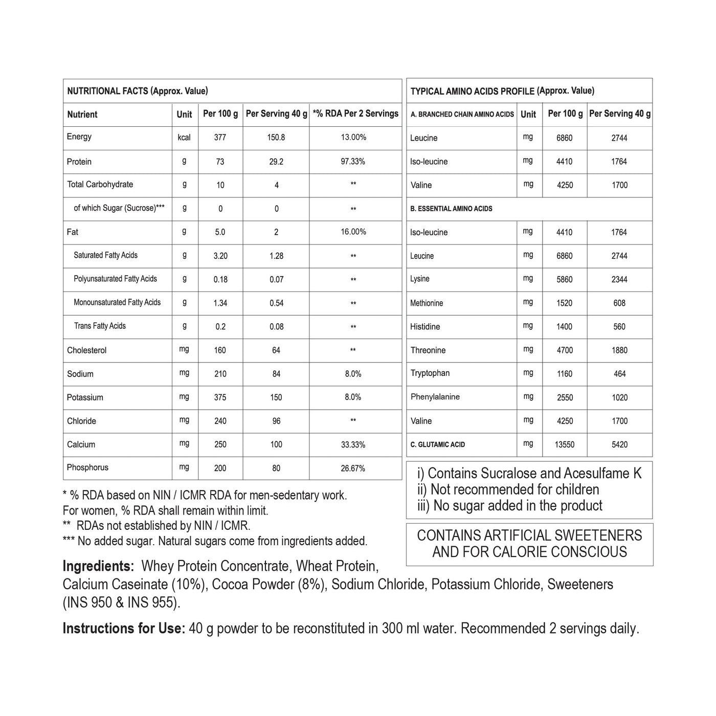 Steadfast Nutrition Power Protein - Natural Cocoa - Cyclop.in