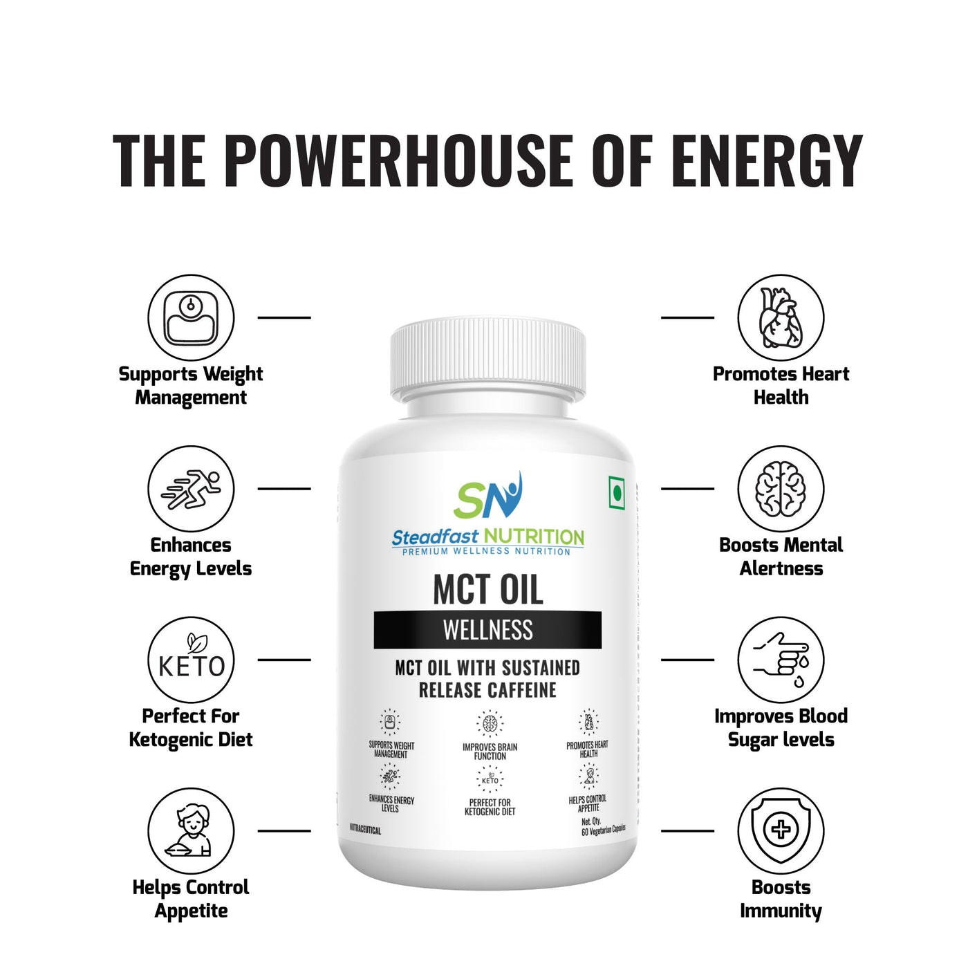 Steadfast Nutrition MCT Oil - Cyclop.in