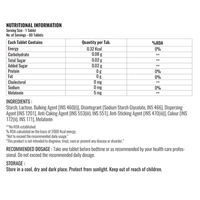 Steadfast Nutrition Melatonin - Cyclop.in