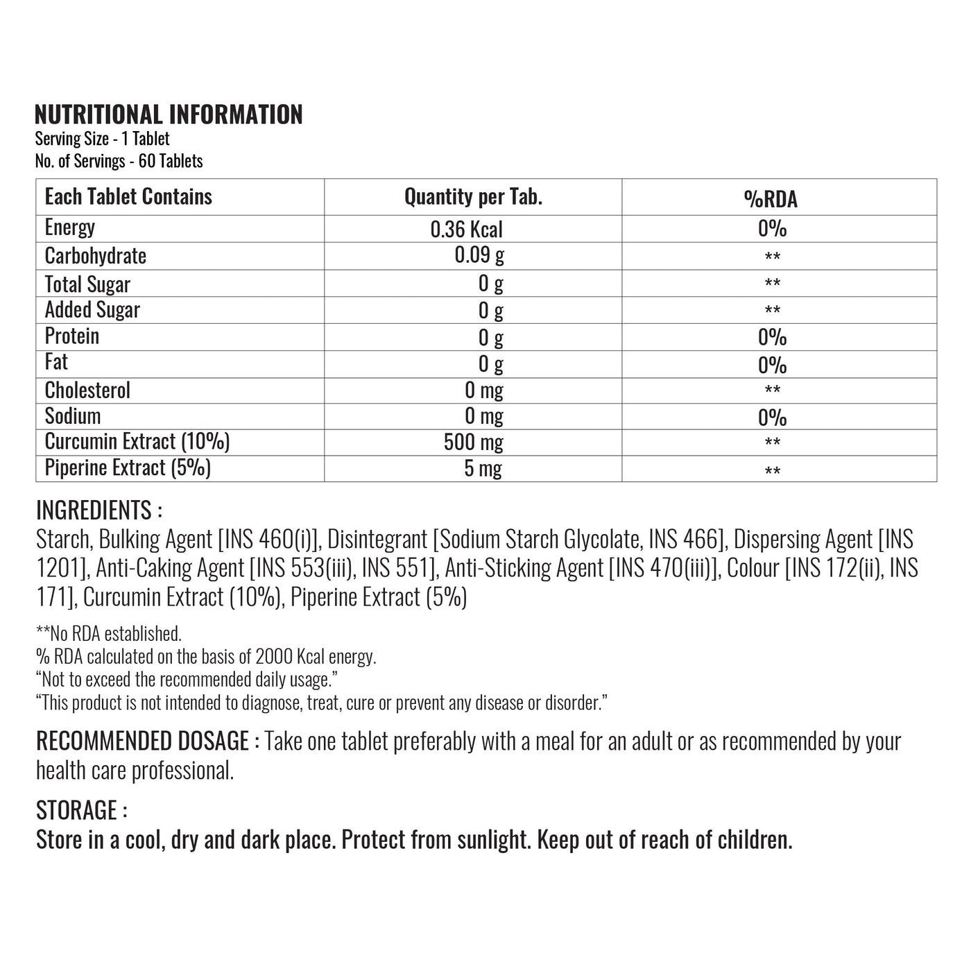 Steadfast Nutrition Cucumin - Cyclop.in