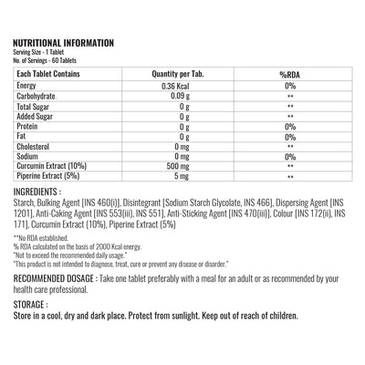 Steadfast Nutrition Cucumin - Cyclop.in