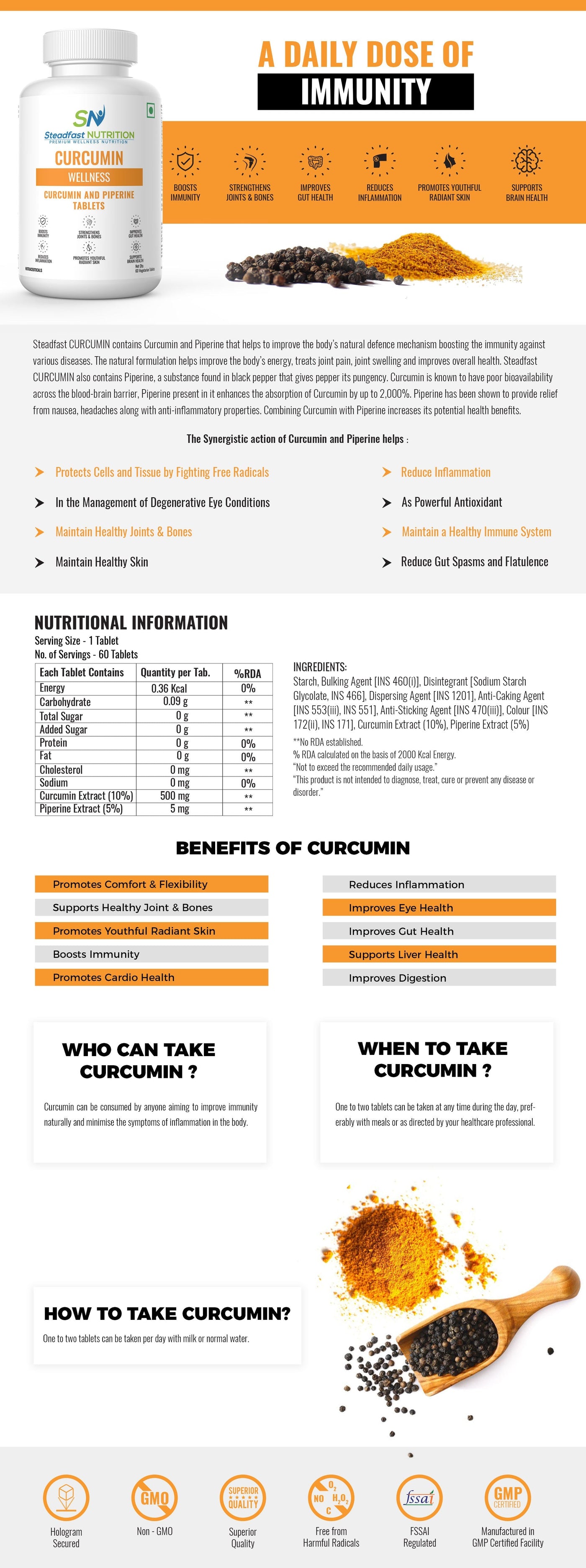 Steadfast Nutrition Cucumin - Cyclop.in