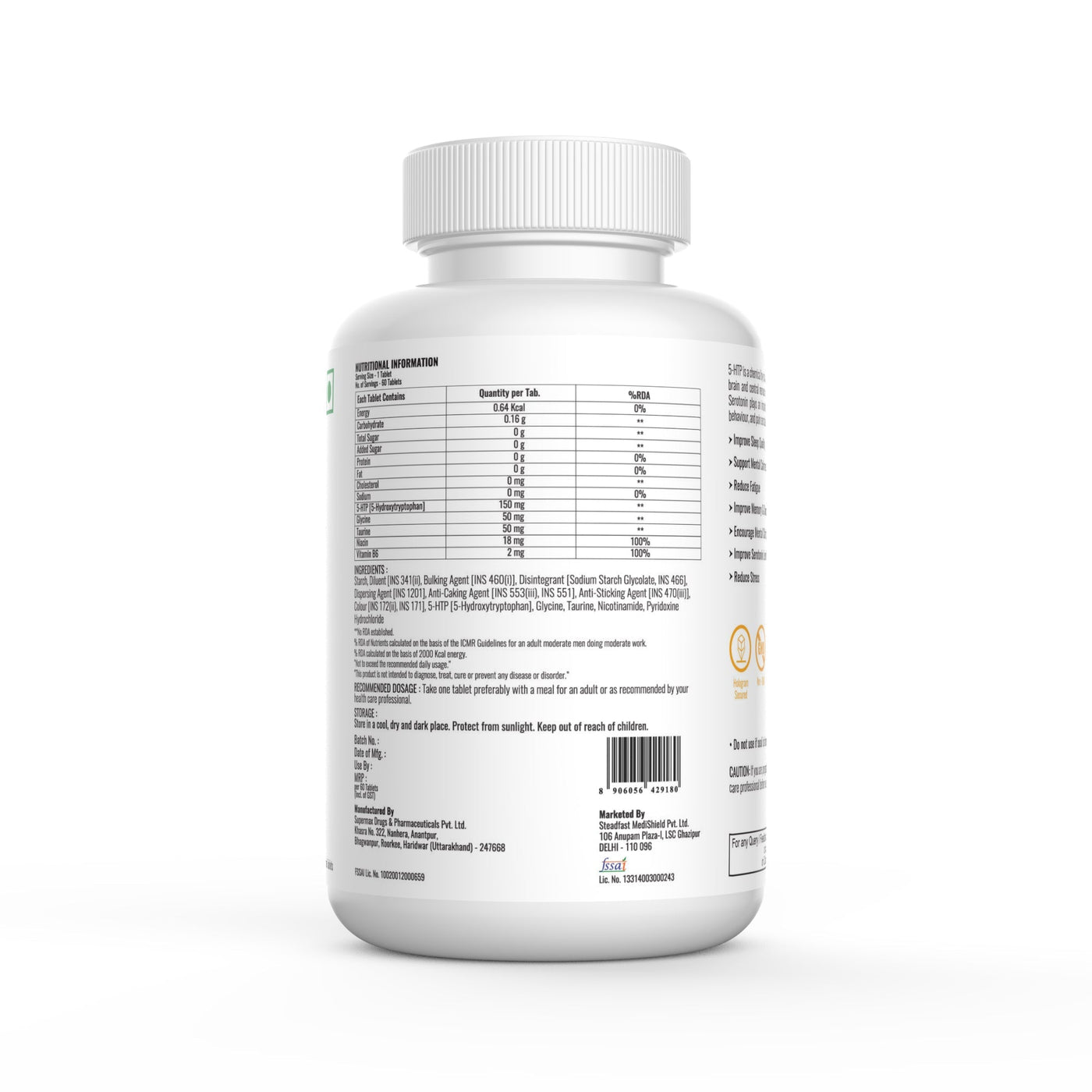 Steadfast Nutrition 5 HTP - Cyclop.in