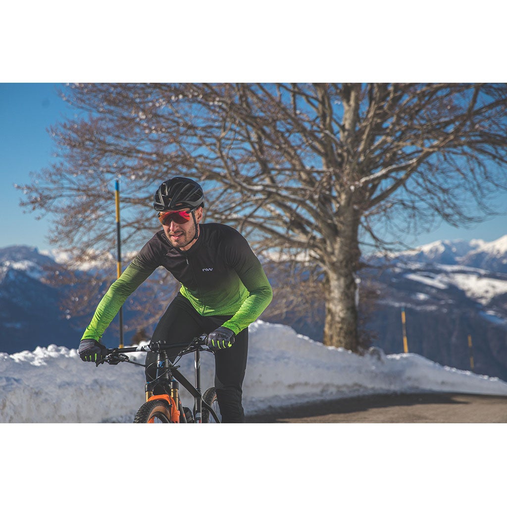 Northwave Blade 3 Long Sleeve Jersey - Anthra/Yellow Fluo - Cyclop.in