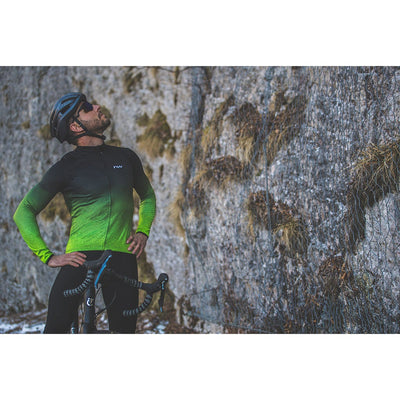 Northwave Blade 3 Long Sleeve Jersey - Anthra/Yellow Fluo - Cyclop.in