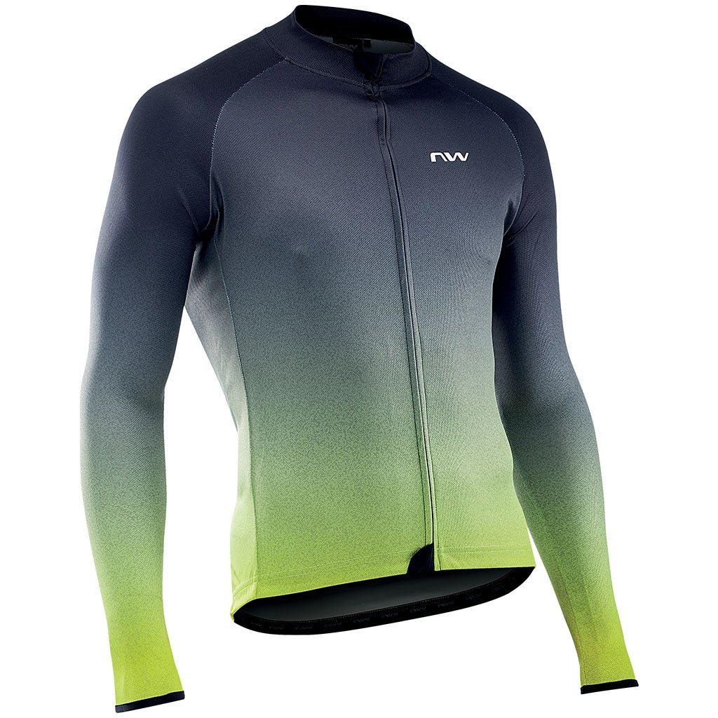 Northwave Blade 3 Long Sleeve Jersey - Anthra/Yellow Fluo - Cyclop.in