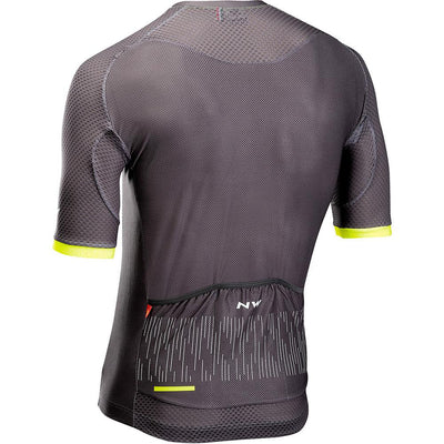 Northwave Storm Air Jersey - Anthra/Yellow - Cyclop.in