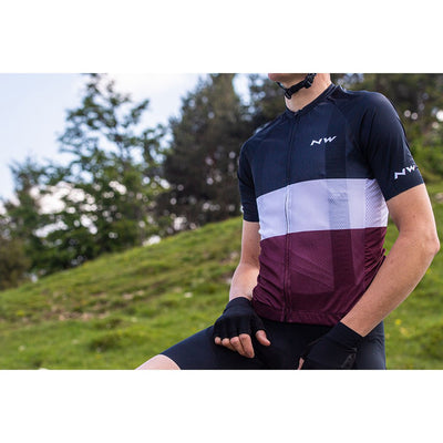 Northwave Blade Air Jersey - Black/White/Plum - Cyclop.in