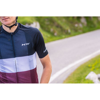 Northwave Blade Air Jersey - Black/White/Plum - Cyclop.in