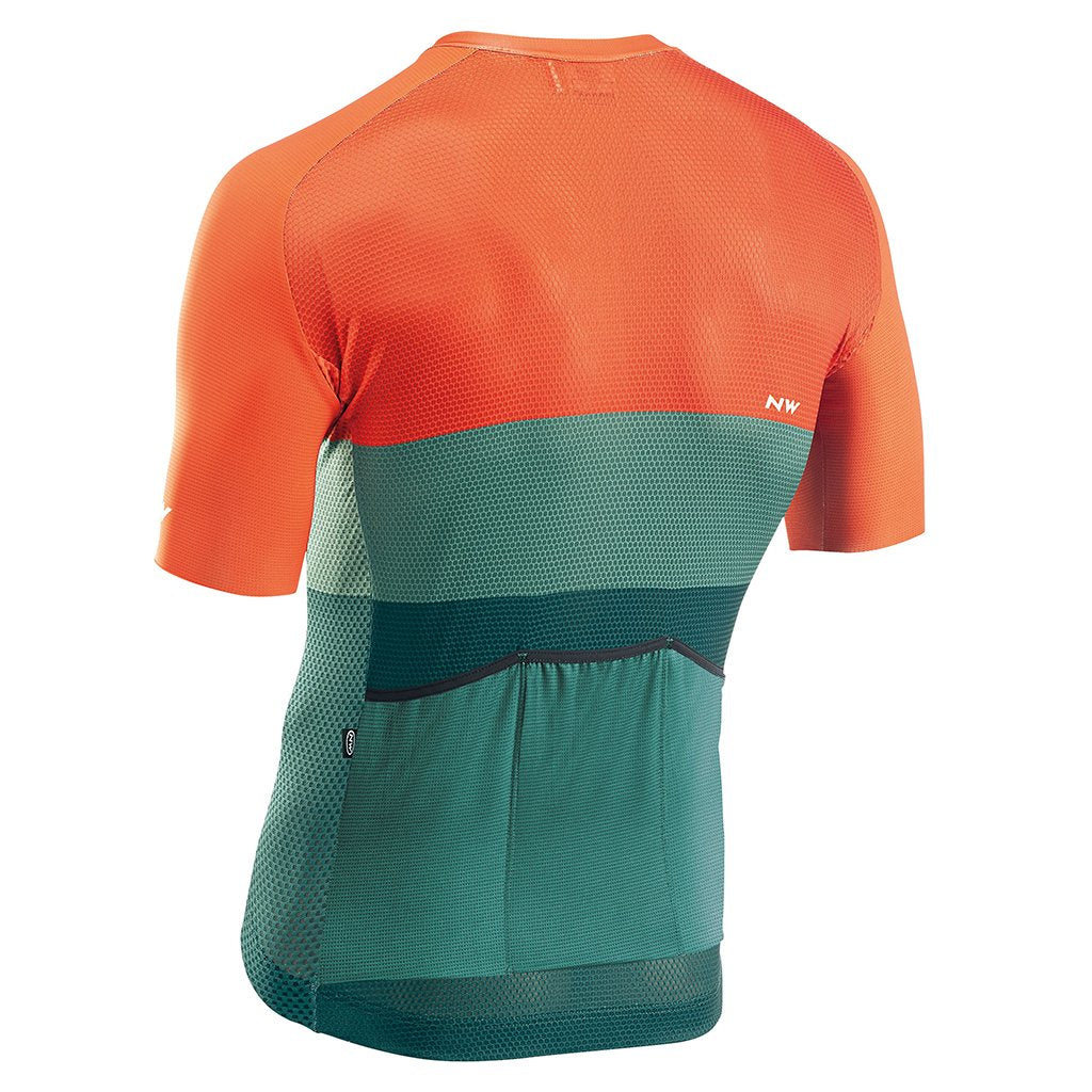 Northwave Blade Air Jersey - Green/Siena Orange - Cyclop.in